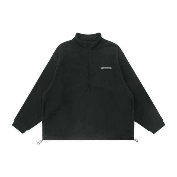 high street feel of god stand collar sweater fog essentials fleece zipper 5y8, Black
high street feel of god stand collar sweater fog essentials fleece zipper 5y8, Black