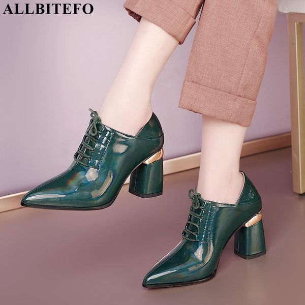 dress shoes allbitefo arrive genuine leather brand high heels alons hauts femme women autumn heel size:34-41, Black
dress shoes allbitefo arrive genuine leather brand high heels alons hauts femme women autumn heel size:34-41, Black