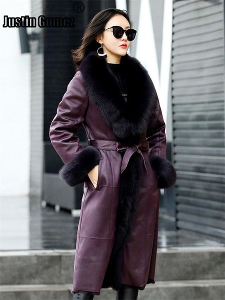 women's fur & faux winter fashion 2021 elegant ladies collar long coat with belt warm slim thin casual wear coats, Black
women's fur & faux winter fashion 2021 elegant ladies collar long coat with belt warm slim thin casual wear coats, Black