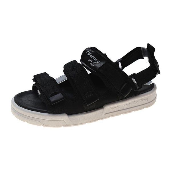 sandals women's summer flat-bottomed increase ladies wild 2021 leisure sports beach shoes, Black
sandals women's summer flat-bottomed increase ladies wild 2021 leisure sports beach shoes, Black