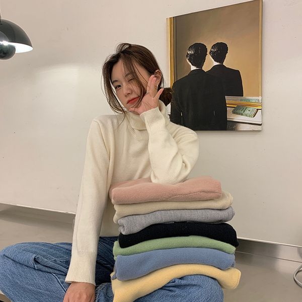2021 new 8colors korean style loose knitted warm rabbit fur soft women turtleneck sweaters and pullovers (466 sb2q, White;black
2021 new 8colors korean style loose knitted warm rabbit fur soft women turtleneck sweaters and pullovers (466 sb2q, White;black