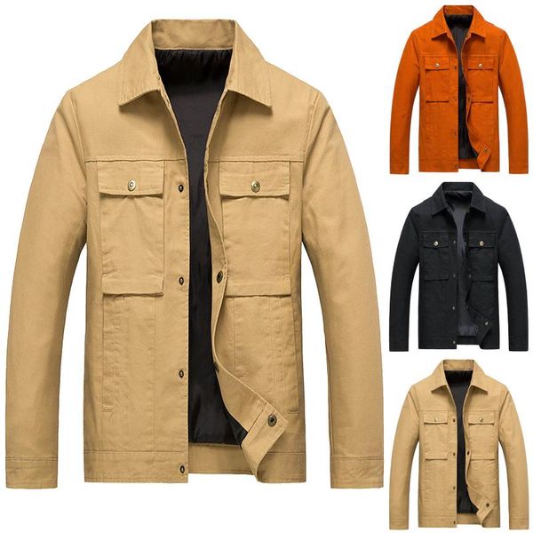 men winter warm solid colors long sleeve turndown collar softshell for windproof windbreaker soft coat shell jacket outwear#35, Black;brown
men winter warm solid colors long sleeve turndown collar softshell for windproof windbreaker soft coat shell jacket outwear#35, Black;brown