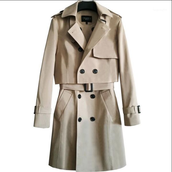 men's trench coats mens man double breasted long coat men vest two-piece set clothes spring autumn slim fit overcoat sleeve, Tan;black
men's trench coats mens man double breasted long coat men vest two-piece set clothes spring autumn slim fit overcoat sleeve, Tan;black