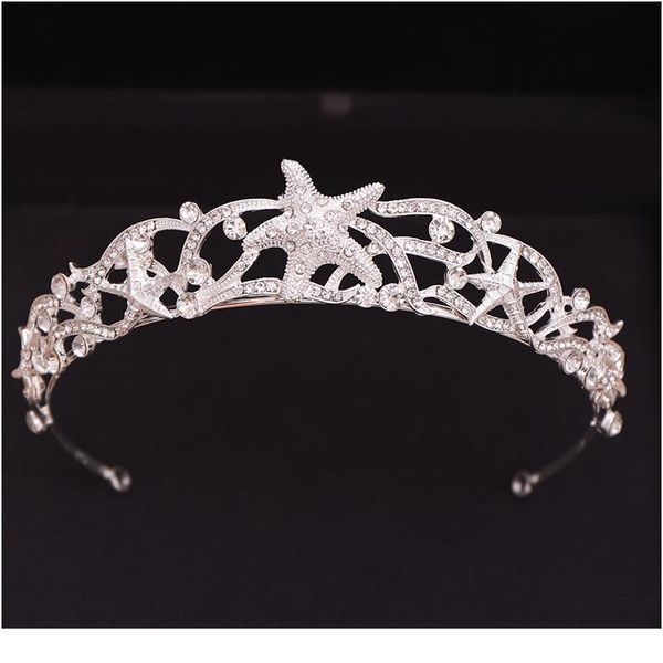 trendy starfish crown headband wedding bride hair accessories bride tiara silver color head piece princess wedding hair jlljuk
trendy starfish crown headband wedding bride hair accessories bride tiara silver color head piece princess wedding hair jlljuk