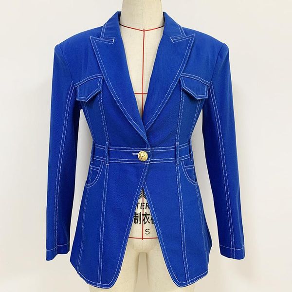 women's suits & blazers 2021 est fashion designer runway jacket women's extra shoulder stitching contrast single button, White;black
women's suits & blazers 2021 est fashion designer runway jacket women's extra shoulder stitching contrast single button, White;black