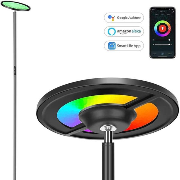floor lamps led lamp dimmable color changing 2000lm super bright app & touch control for living room office reading decor-black
floor lamps led lamp dimmable color changing 2000lm super bright app & touch control for living room office reading decor-black