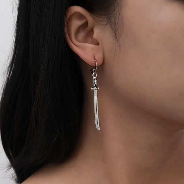 simple unsymmetrical earrings, chinese elements, ancient style, long and short sword earrings set, Silver
simple unsymmetrical earrings, chinese elements, ancient style, long and short sword earrings set, Silver