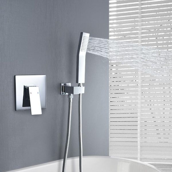 bathroom shower sets square solid brass hand held head with wall connector and hose set concealed valve chrome plating faucet
bathroom shower sets square solid brass hand held head with wall connector and hose set concealed valve chrome plating faucet