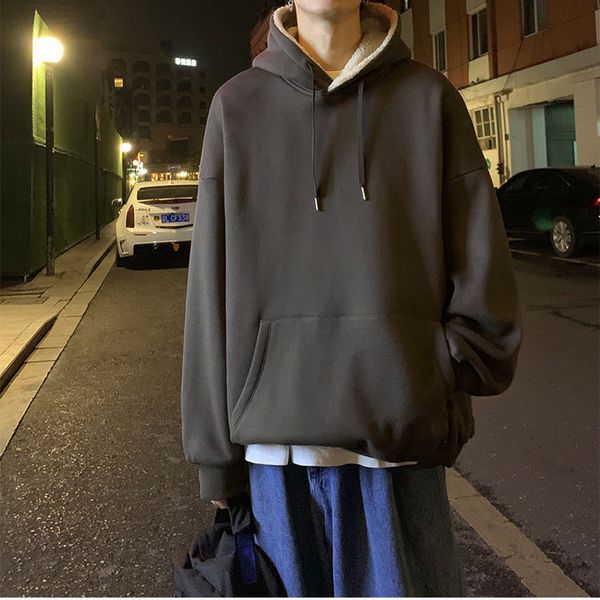 2021 new casual thicken men's clothes autumn male hoodies hip hop streetwear solid fleeing man in hood 1zy7, Black
2021 new casual thicken men's clothes autumn male hoodies hip hop streetwear solid fleeing man in hood 1zy7, Black