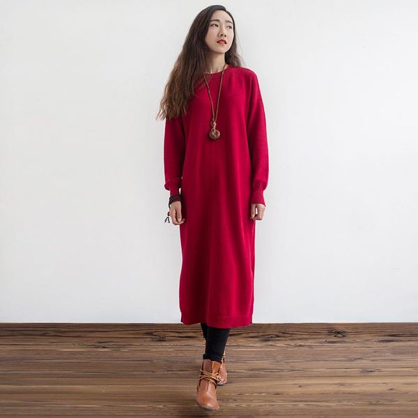 casual dresses women winter sweater knitted warmer slim o neck long sleeve lady bodycon split robe vestidos, Black;gray
casual dresses women winter sweater knitted warmer slim o neck long sleeve lady bodycon split robe vestidos, Black;gray