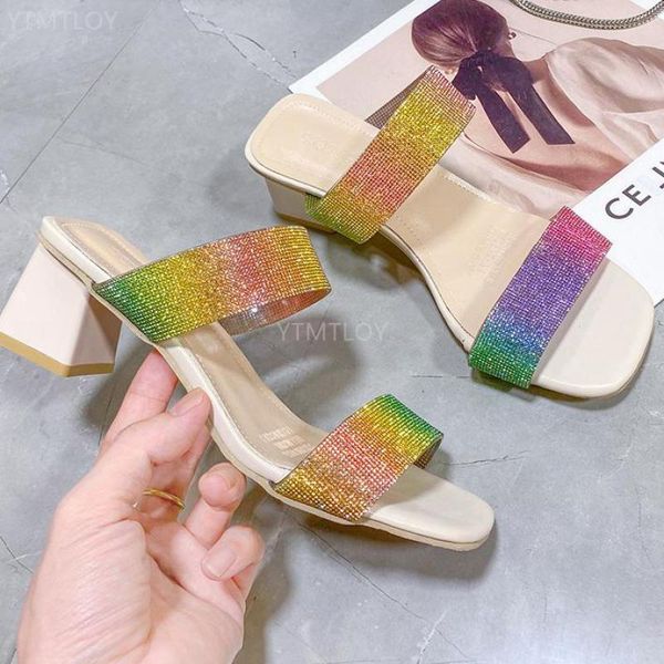 slippers women's sandals thick high heel shiny rhinestone with indoor summer ytmtloy house zapatillas mujer casa 2021, Black
slippers women's sandals thick high heel shiny rhinestone with indoor summer ytmtloy house zapatillas mujer casa 2021, Black
