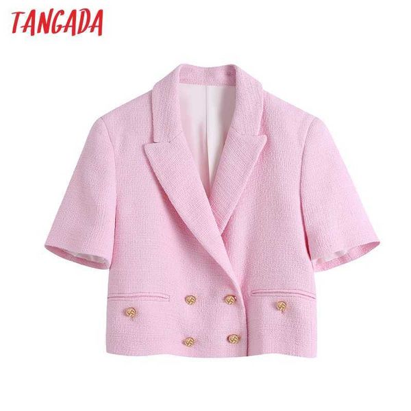 tangada women double breasted tweed cropped blazer coat vintage long sleeve female outerwear chic veste femme be522 210609, White;black
tangada women double breasted tweed cropped blazer coat vintage long sleeve female outerwear chic veste femme be522 210609, White;black