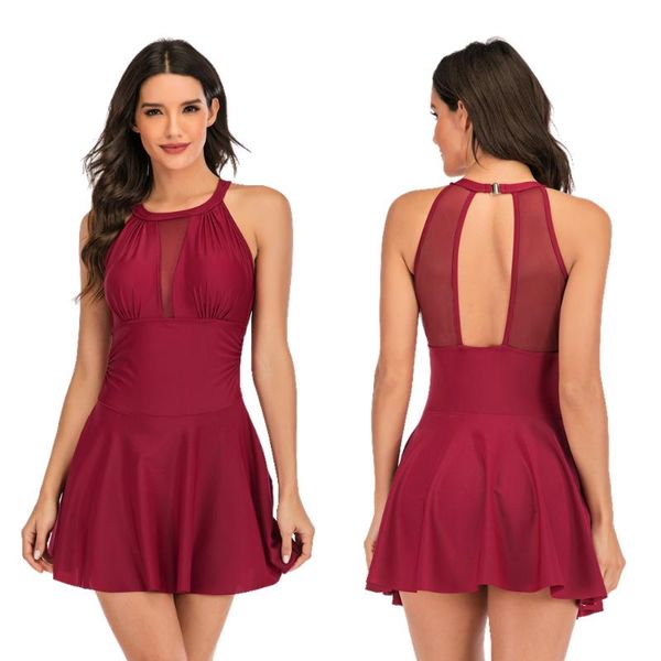 one-piece suits swimming costume women swimsuit beach swimwear with skirt one piece high neck mesh ruched cover belly bathing suit swim dres
one-piece suits swimming costume women swimsuit beach swimwear with skirt one piece high neck mesh ruched cover belly bathing suit swim dres