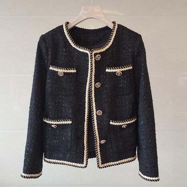 women's jackets plaid tweed women o-neck long sleeve vintage harajuku coats luxury french autumn winter woolen outwear buttons k3356, Black;brown
women's jackets plaid tweed women o-neck long sleeve vintage harajuku coats luxury french autumn winter woolen outwear buttons k3356, Black;brown