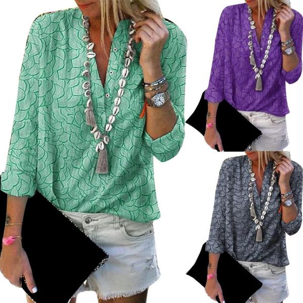 women's blouses & shirts 2021 women autumn long sleeve pullover floral print button up loose shirt, White
women's blouses & shirts 2021 women autumn long sleeve pullover floral print button up loose shirt, White