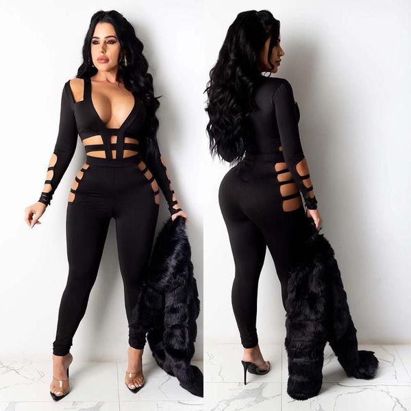 women's jumpsuits & rompers echoine black waist band cut out bodycon jumpsuit women v neck full sleeve skinny one piece overall female, Black;white
women's jumpsuits & rompers echoine black waist band cut out bodycon jumpsuit women v neck full sleeve skinny one piece overall female, Black;white