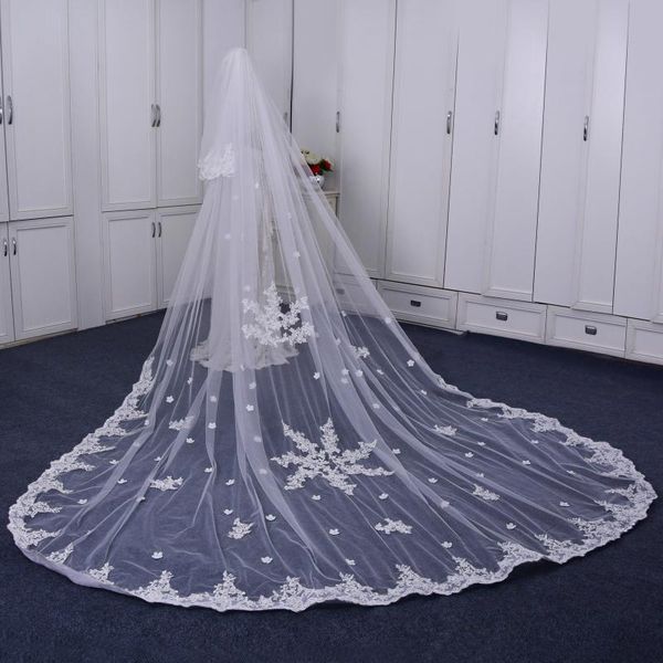 bridal veils ueen v77 lace ivory wedding veil tulle transparent cathedral bride appliqued with comb, Black
bridal veils ueen v77 lace ivory wedding veil tulle transparent cathedral bride appliqued with comb, Black