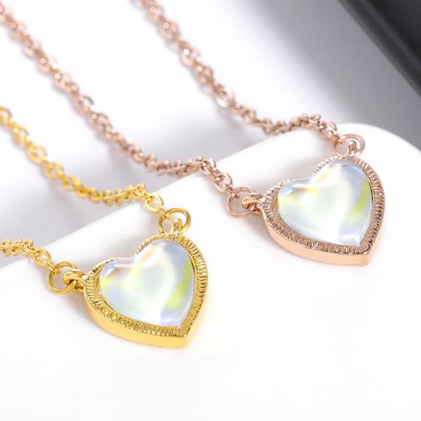 pendant necklaces goth heart necklace for women friend gold stainless steel chain blue pink zircon female cute jewlery, Silver
pendant necklaces goth heart necklace for women friend gold stainless steel chain blue pink zircon female cute jewlery, Silver
