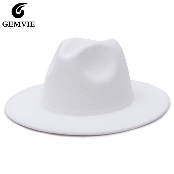 gemvie all-match wide brim fedora hat for women solid color wool felt men autumn winter panama gamble yellow jazz cap 210709, Blue;gray
gemvie all-match wide brim fedora hat for women solid color wool felt men autumn winter panama gamble yellow jazz cap 210709, Blue;gray