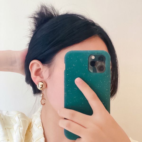 drop earring with ball design in 18k gold plated for women wedding jewelry gift have box stamp ps3388, Silver
drop earring with ball design in 18k gold plated for women wedding jewelry gift have box stamp ps3388, Silver