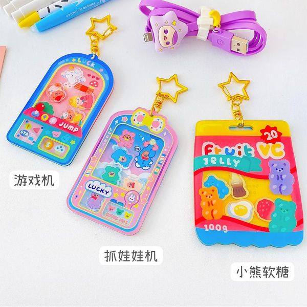 card holders women bag crystal star pendant kawaii korean bear car key chain ring cartoon girls keychain gift souvenir, Brown;gray
card holders women bag crystal star pendant kawaii korean bear car key chain ring cartoon girls keychain gift souvenir, Brown;gray