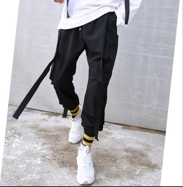 men's pants 2021 hair stylist personality webbing harem male korean version of the wild loose casual, Black
men's pants 2021 hair stylist personality webbing harem male korean version of the wild loose casual, Black