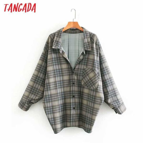 tangada women retro oversized plaid print blouse pocket long sleeve chic female casual loose shirt blusas xn154 210609, White
tangada women retro oversized plaid print blouse pocket long sleeve chic female casual loose shirt blusas xn154 210609, White