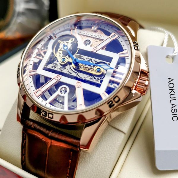 wristwatches aokulasic skeleton watch men mechanical automatic self-wind watches mens montre homme man wristwatch for dropshipp, Slivery;brown
wristwatches aokulasic skeleton watch men mechanical automatic self-wind watches mens montre homme man wristwatch for dropshipp, Slivery;brown