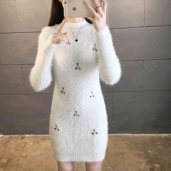 long sweater slim embroidered sueters mujer korean fashion winter clothes women long sleeve knitted pulls jersey pink white, White;black
long sweater slim embroidered sueters mujer korean fashion winter clothes women long sleeve knitted pulls jersey pink white, White;black