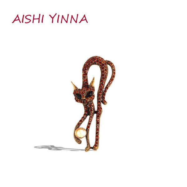 pins, brooches aishi yinna animal pin outdoor wild cute cat creative spoof brooch retro corsage dress silk scarf buckle jewelry, Gray
pins, brooches aishi yinna animal pin outdoor wild cute cat creative spoof brooch retro corsage dress silk scarf buckle jewelry, Gray