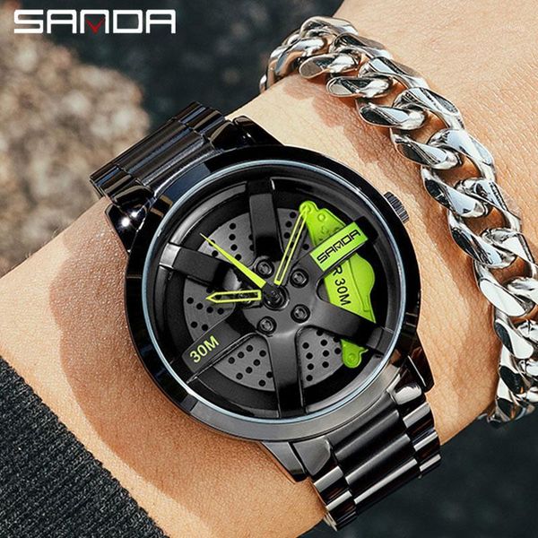 quartz sports car watch center custom design rim waterproof personality hollow creative men's wristwatches, Slivery;brown
quartz sports car watch center custom design rim waterproof personality hollow creative men's wristwatches, Slivery;brown