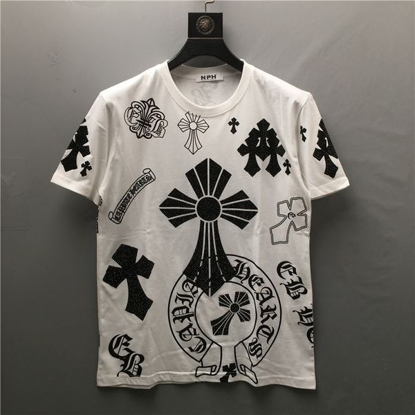 brand 21 summer new net red ins super fire half sleeve full body drill cross letter print t-shirt men's short sl, White;black
brand 21 summer new net red ins super fire half sleeve full body drill cross letter print t-shirt men's short sl, White;black