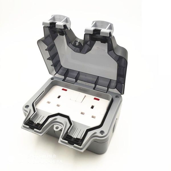 smart power plugs ip66 waterproof dust-proof outdoor external wall socket 13a dual uk standard electrical outlet grounded
smart power plugs ip66 waterproof dust-proof outdoor external wall socket 13a dual uk standard electrical outlet grounded