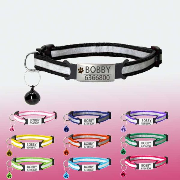 cat collars & leads pet nylon collar reflective safety buckle adjustable custom personalized id lettering
cat collars & leads pet nylon collar reflective safety buckle adjustable custom personalized id lettering
