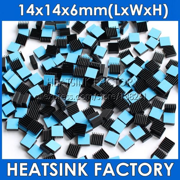 fans & coolings 14x14x6mm silver / black anodized aluminum cooling heat sink cooler radiator heatsink with thermal double sided tape
fans & coolings 14x14x6mm silver / black anodized aluminum cooling heat sink cooler radiator heatsink with thermal double sided tape