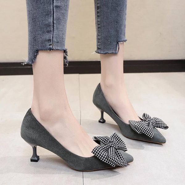 dress shoes flock bow pointed toe high heels women heel party shallow pumps black gray khaki 2021
dress shoes flock bow pointed toe high heels women heel party shallow pumps black gray khaki 2021