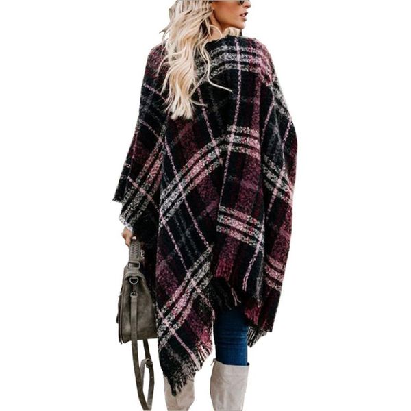 women's knits & tees unique nature knit cardigan wine red plaid winter warm woman scarf female oversized blanket tassel poncho cape sha, White
women's knits & tees unique nature knit cardigan wine red plaid winter warm woman scarf female oversized blanket tassel poncho cape sha, White