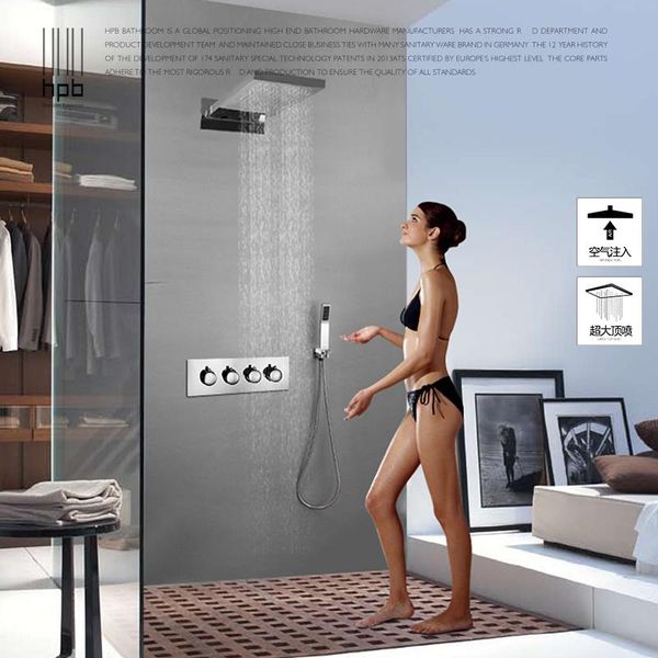luxury and cold thermostatic shower brass 4 functions waterfall & rain shower faucet set with handshower chrome wall mounted
luxury and cold thermostatic shower brass 4 functions waterfall & rain shower faucet set with handshower chrome wall mounted
