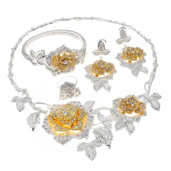 earrings & necklace copper alloy jewelry set brazil gold style flower shiny design fashion ladies clothing accessories party dating hs210811, Silver
earrings & necklace copper alloy jewelry set brazil gold style flower shiny design fashion ladies clothing accessories party dating hs210811, Silver