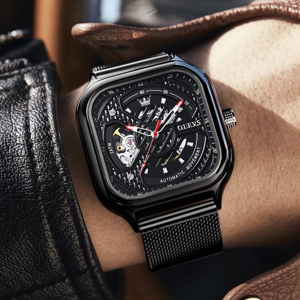 wristwatches oleves 2021 automatic watches men mechanical steampunk waterproof fashion casual sports hollow skeleton watch clock, Slivery;brown
wristwatches oleves 2021 automatic watches men mechanical steampunk waterproof fashion casual sports hollow skeleton watch clock, Slivery;brown