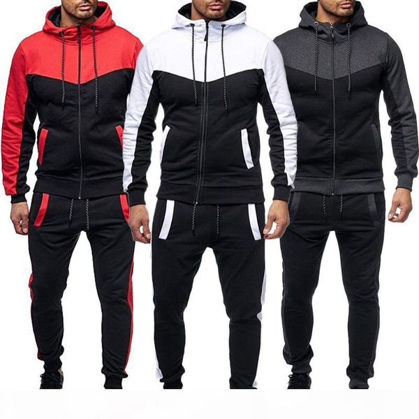 40# men's autumn winter packwork blousepants sets sports suit tracksuit sweat all-match leisure splicing capuche femme, Black
40# men's autumn winter packwork blousepants sets sports suit tracksuit sweat all-match leisure splicing capuche femme, Black