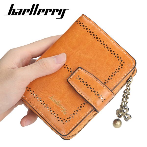 baellerry new women's short wallet fashion metal tassel buckle change multifunctional card bag, Red;black
baellerry new women's short wallet fashion metal tassel buckle change multifunctional card bag, Red;black