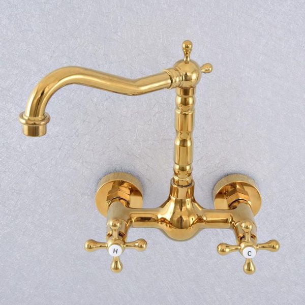 bathroom sink faucets luxury gold brass kitchen faucet mixer tap swivel spout wall mounted dual cross handles tsf622
bathroom sink faucets luxury gold brass kitchen faucet mixer tap swivel spout wall mounted dual cross handles tsf622