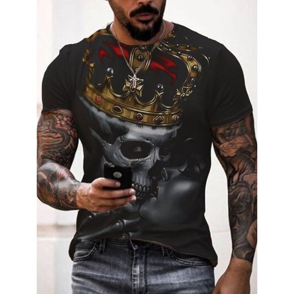 mixed color skull pattern 3d printed t-shirt unique fashion, beautiful, breathable and comfortable daily party travel visual impact gothic s, White;black
mixed color skull pattern 3d printed t-shirt unique fashion, beautiful, breathable and comfortable daily party travel visual impact gothic s, White;black