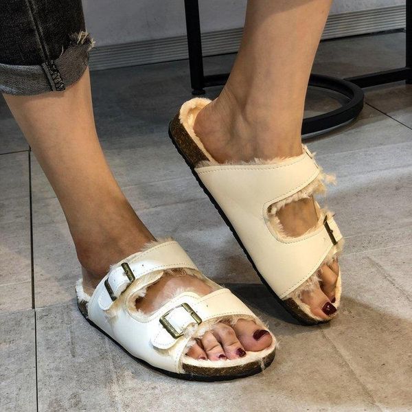 sandals 2021 autumn sheep fur cork women casual genuine leather outside solid buckle sandalias shoe, Black
sandals 2021 autumn sheep fur cork women casual genuine leather outside solid buckle sandalias shoe, Black