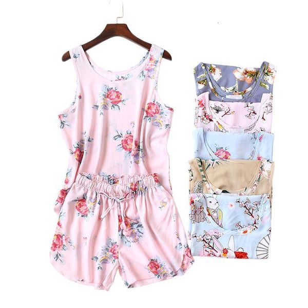 summer cool rayon shorts pajamas sets women sleepwear sleeveless floral fresh printing pijamas mujer pyjamas women, Black;red
summer cool rayon shorts pajamas sets women sleepwear sleeveless floral fresh printing pijamas mujer pyjamas women, Black;red