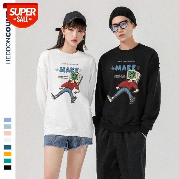 men's autumn loose national tide sweater ins round neck print pullover couple #bf61, Black
men's autumn loose national tide sweater ins round neck print pullover couple #bf61, Black