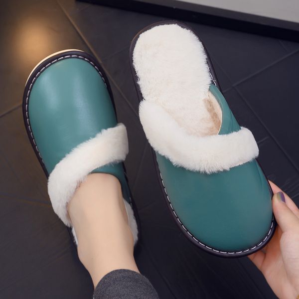 waterproof pu indoor home slippers women winter slippers warm soft plush wear-resistant non-slip floor men shoes 2022 new, Black
waterproof pu indoor home slippers women winter slippers warm soft plush wear-resistant non-slip floor men shoes 2022 new, Black