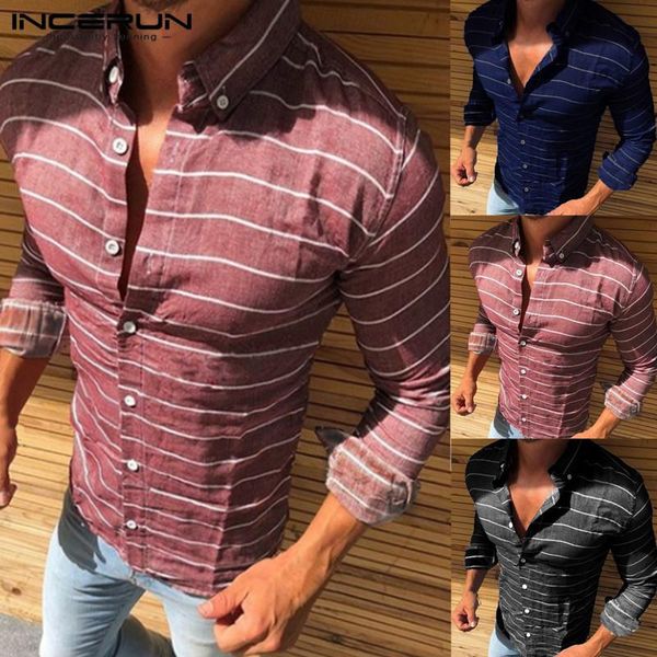 men's casual shirts streetwear mens long sleeve slim fit lapel neck striped shirt dress muscle tee fashion brand clothing camisa mascul, White;black
men's casual shirts streetwear mens long sleeve slim fit lapel neck striped shirt dress muscle tee fashion brand clothing camisa mascul, White;black