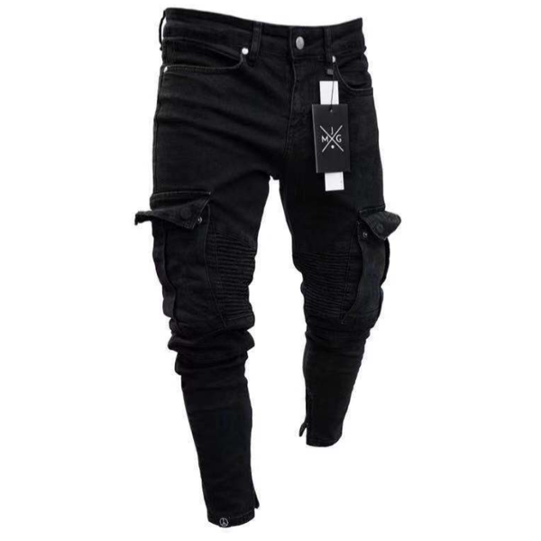 2021 men elastic skinny hole vintage jeans men pockets pants street wear denim jeans jogging cowboy trousers, Blue
2021 men elastic skinny hole vintage jeans men pockets pants street wear denim jeans jogging cowboy trousers, Blue